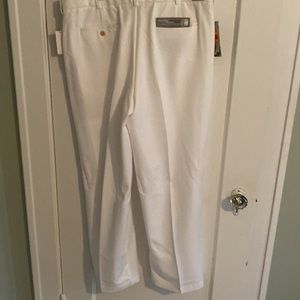 Mens white golf pants